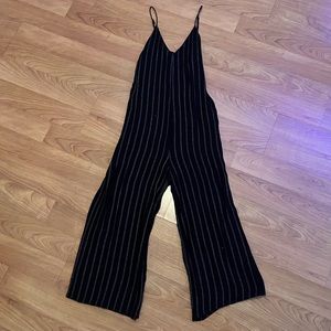 American Eagle AEO Black Striped Jumper S